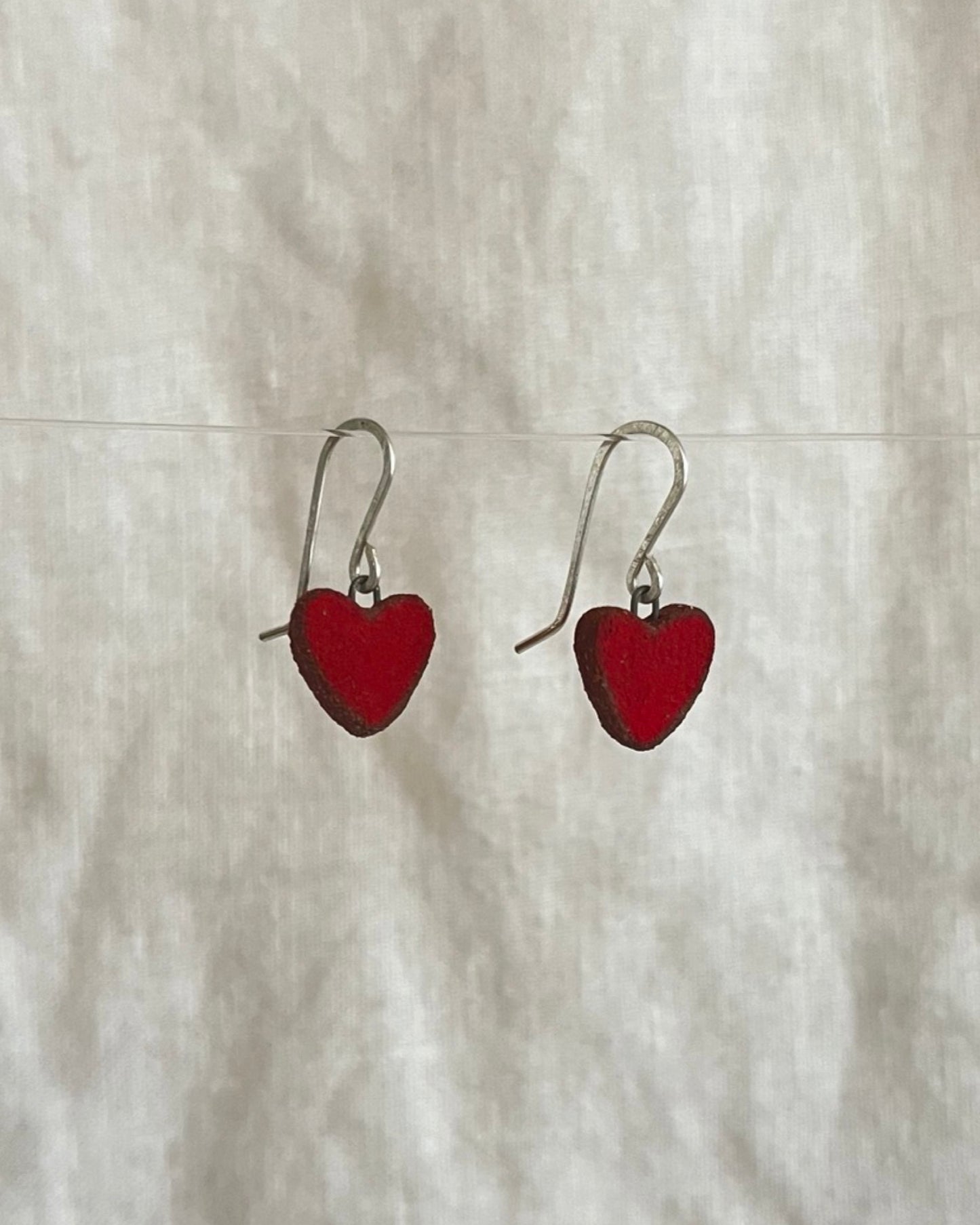 Sweetheart Dangles | Rose Red