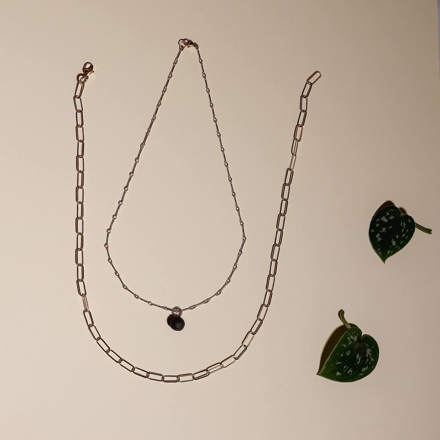 Drop Necklace | Obsidian Pearl