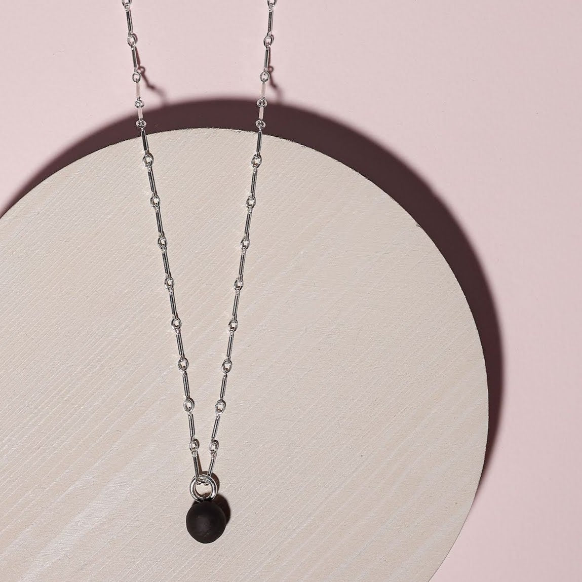 Drop Necklace | Obsidian Pearl