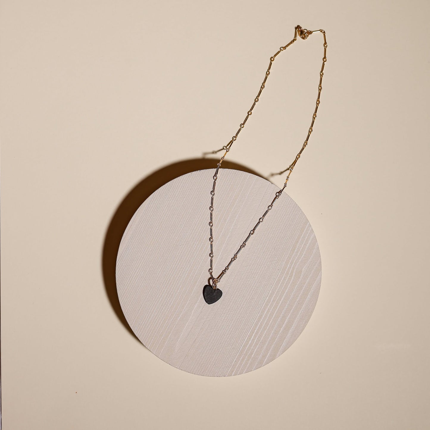 Drop Necklace | Obsidian Heart