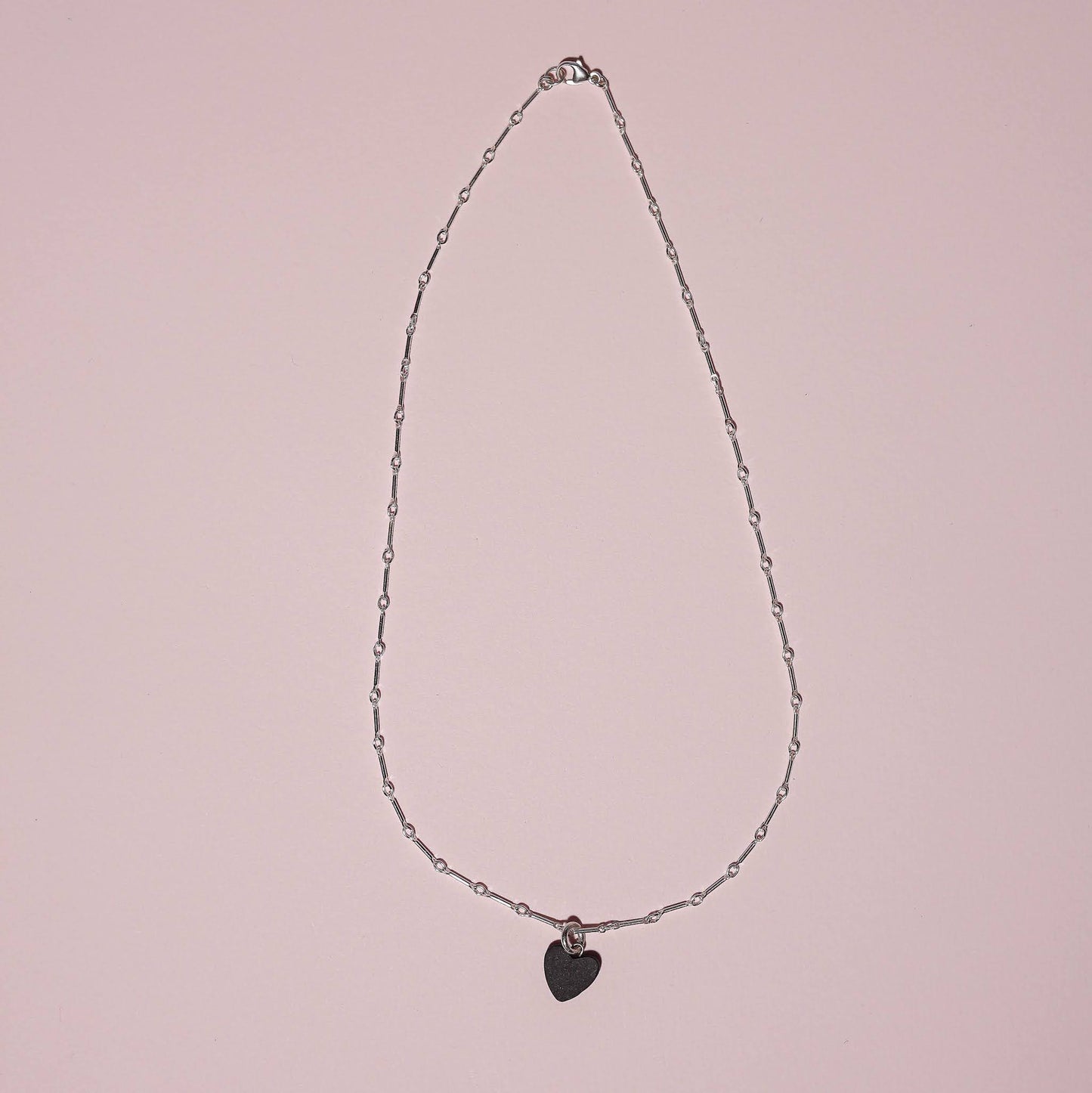 Drop Necklace | Obsidian Heart