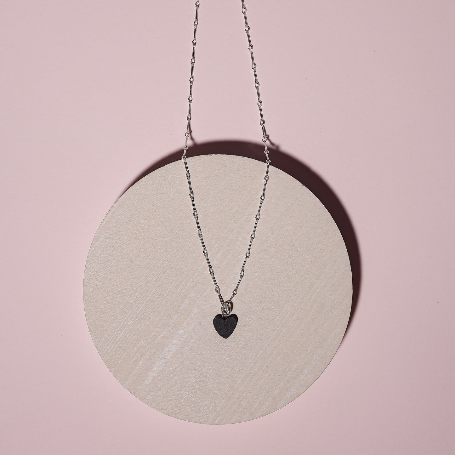 Drop Necklace | Obsidian Heart