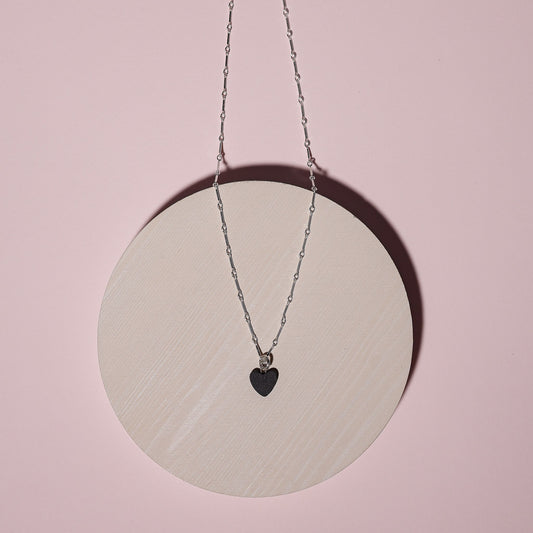 Drop Necklace | Obsidian Heart