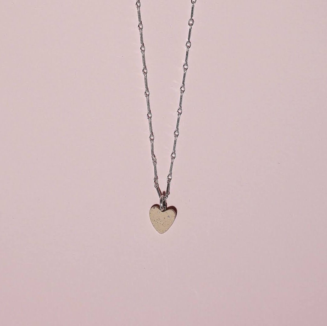 Drop Necklace | Speckled Heart