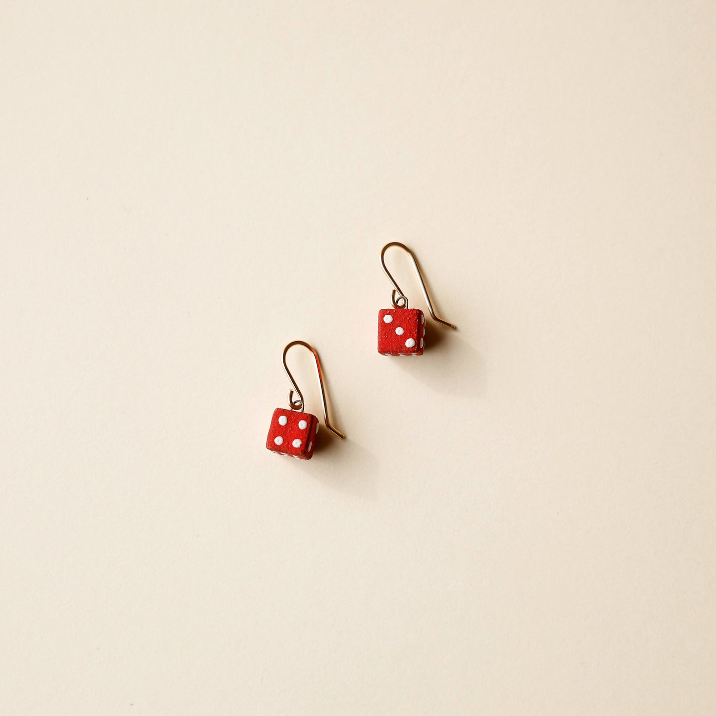 Lucky Dice | Red with White Dots