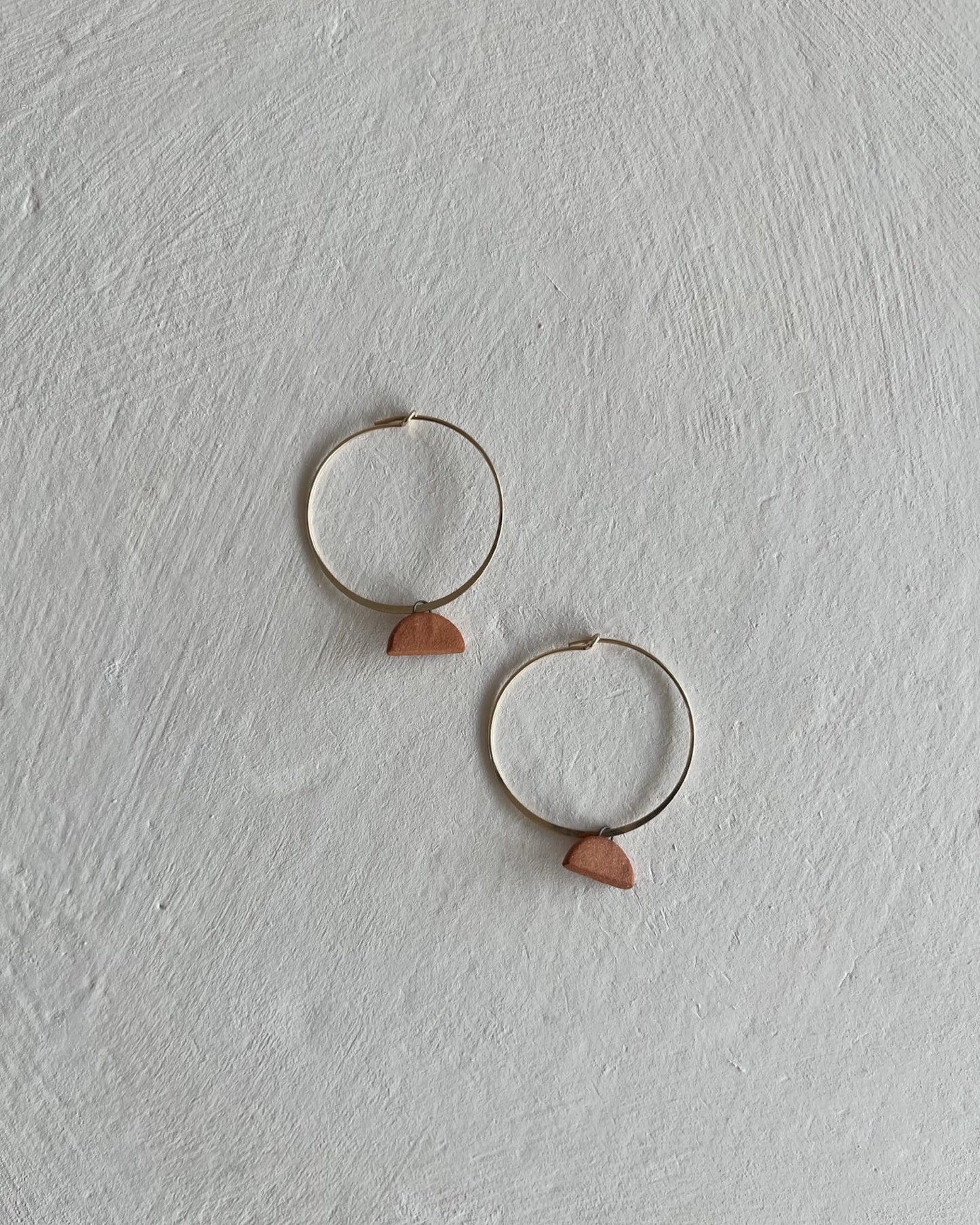 Hoops+Half-Moons | Terra Cotta
