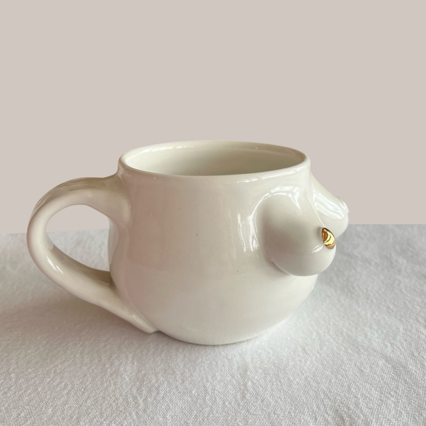 Gold Nips Mug l White and Gold