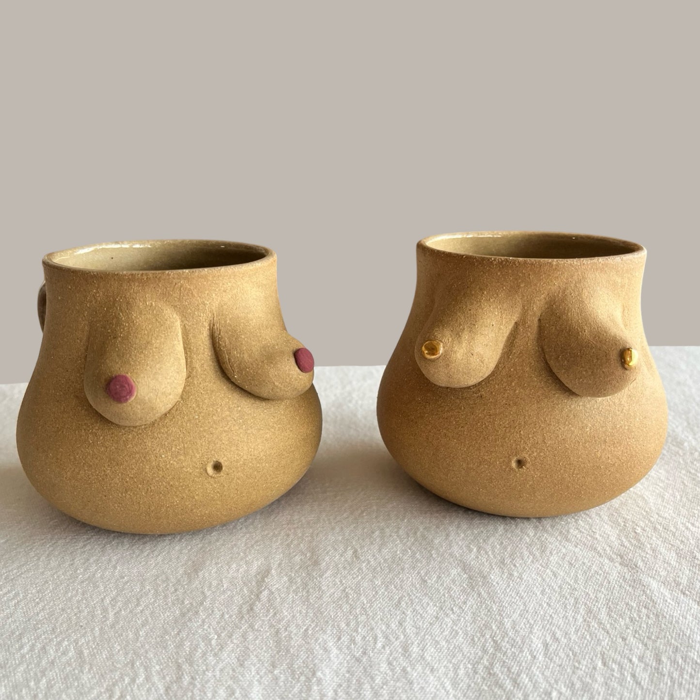 Gold Nips Mug | Umber + Maroon