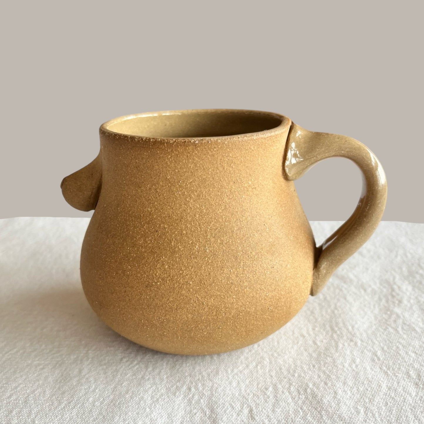 Gold Nips Mug | Umber + Maroon