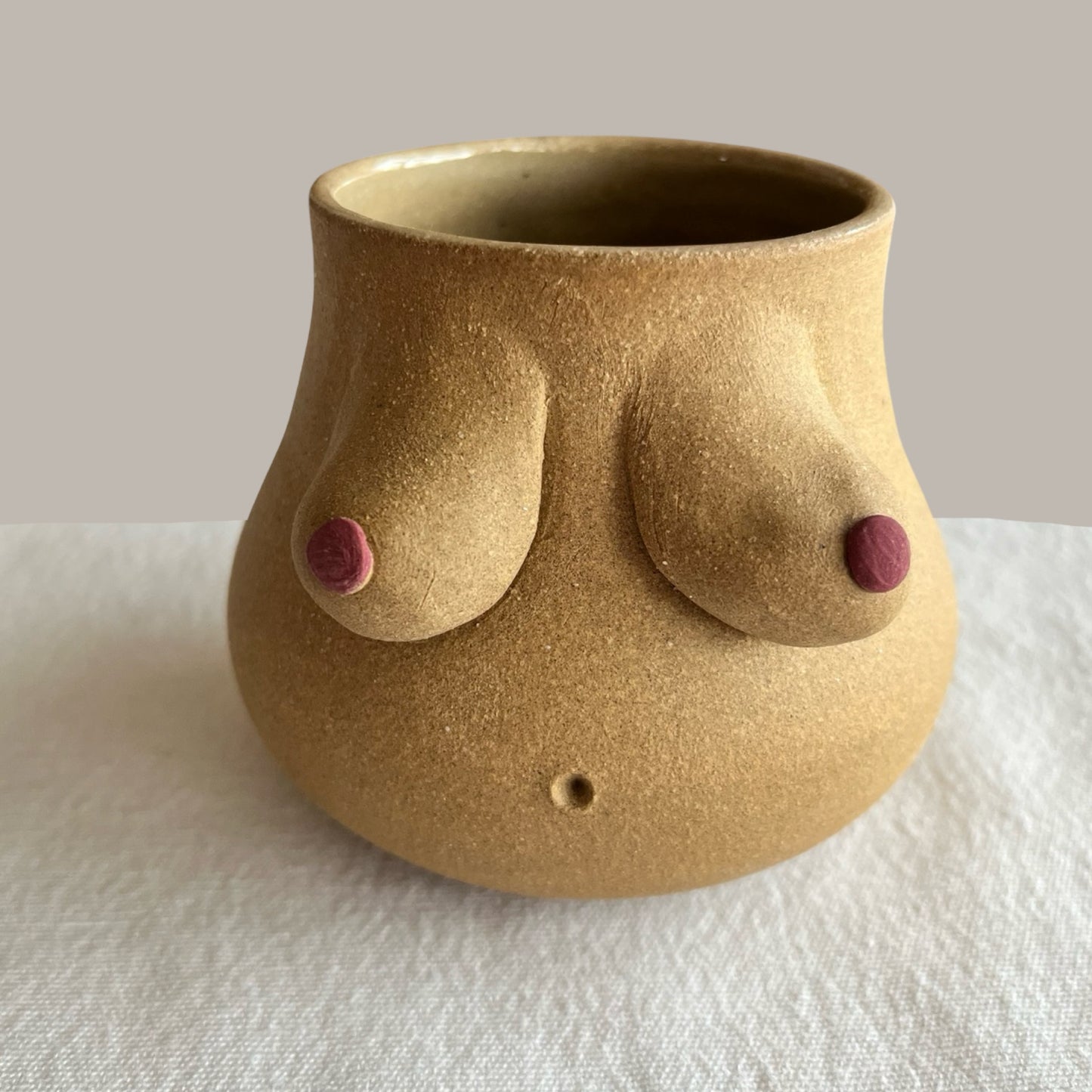 Gold Nips Mug | Umber + Maroon