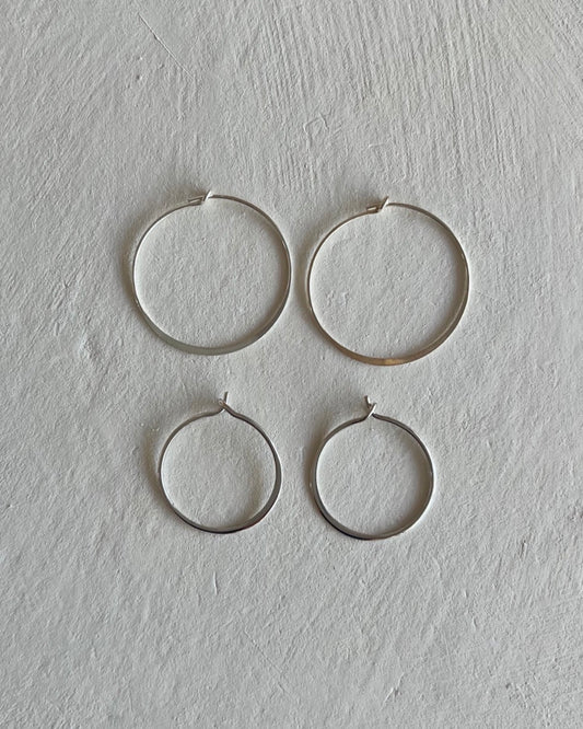 Infinity Hoops | Sterling Silver