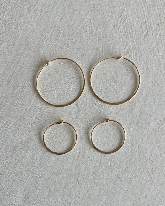 Infinity Hoops | 14k Gold