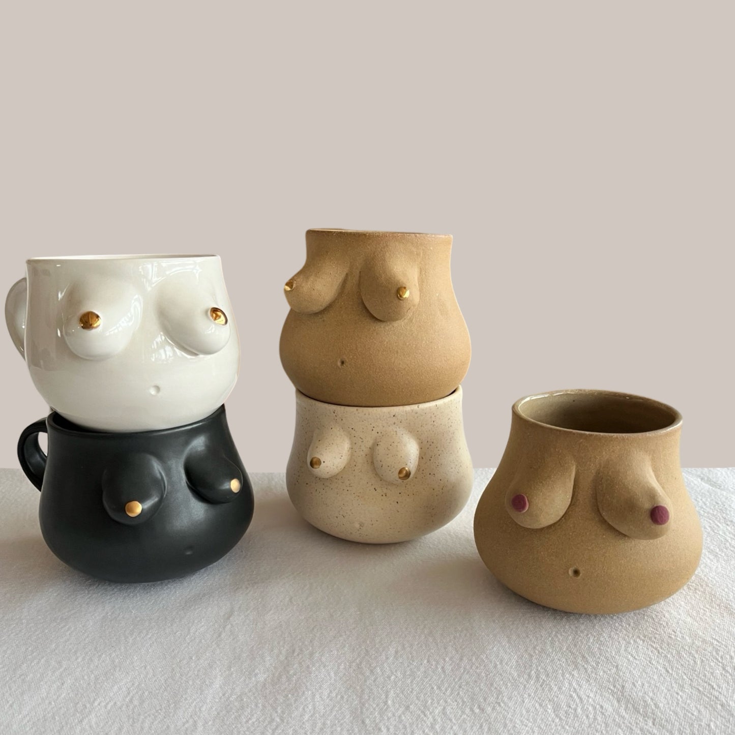 Gold Nips Mug | Black