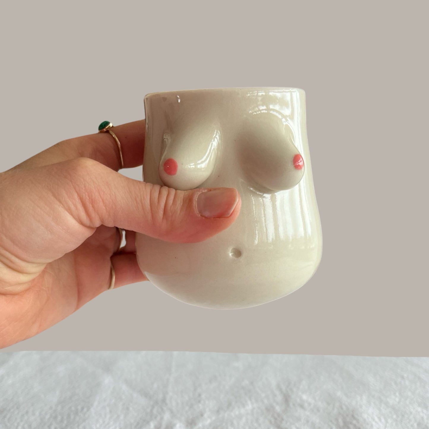 Gold Nips Tumbler l Pink