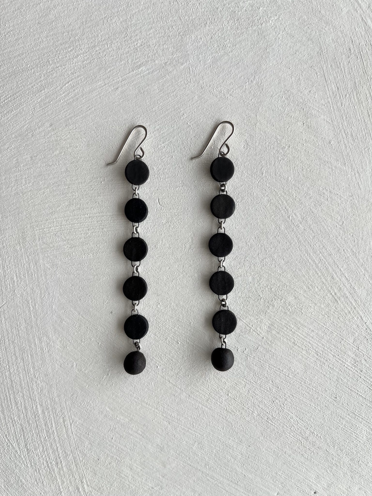 Aster XS - Black Silicone Earrings