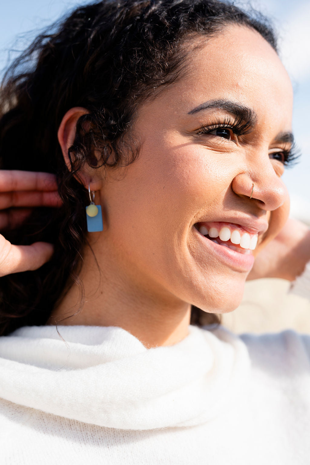 Hoops+Rectangles | Baby Blue