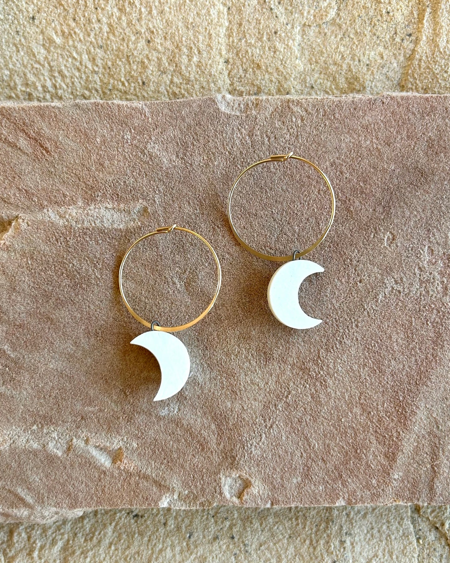 Hoops+Molly Moons | Porcelain