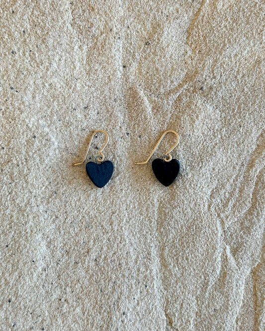 Sweetheart Dangles | Obsidian