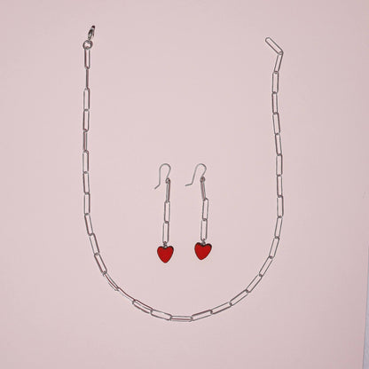 Heart on a Chain | Ruby Red