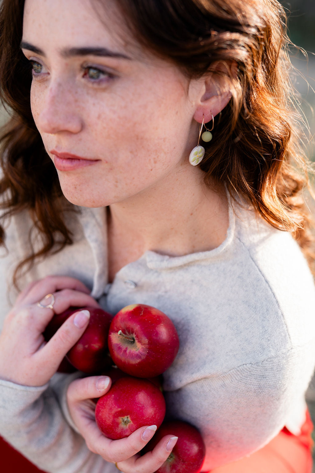 Hoops+Flowers | Chartreuse