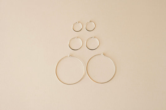 Silver Hoops