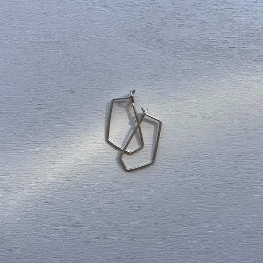 Geometric Hoops Gold + Silver