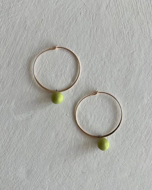 Hoops+Dotties | Chartreuse