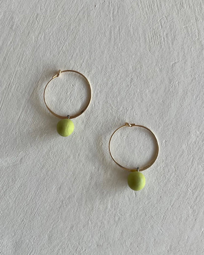 Hoops+Dotties | Chartreuse