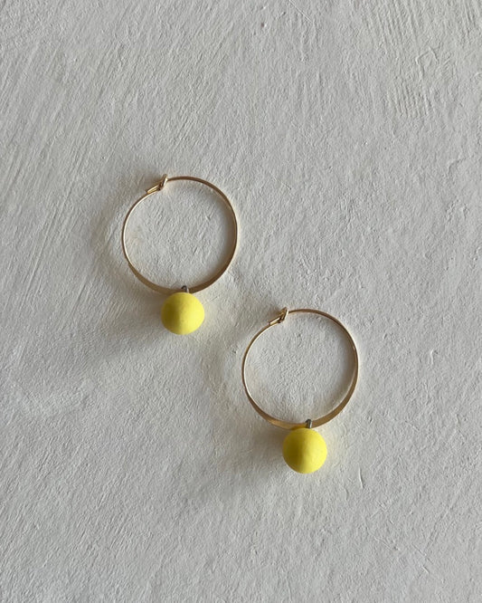 Hoops+Dotties | Lemon