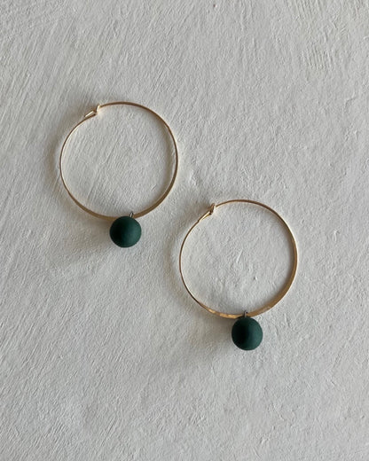 Hoops+Dotties | Dark Leaf