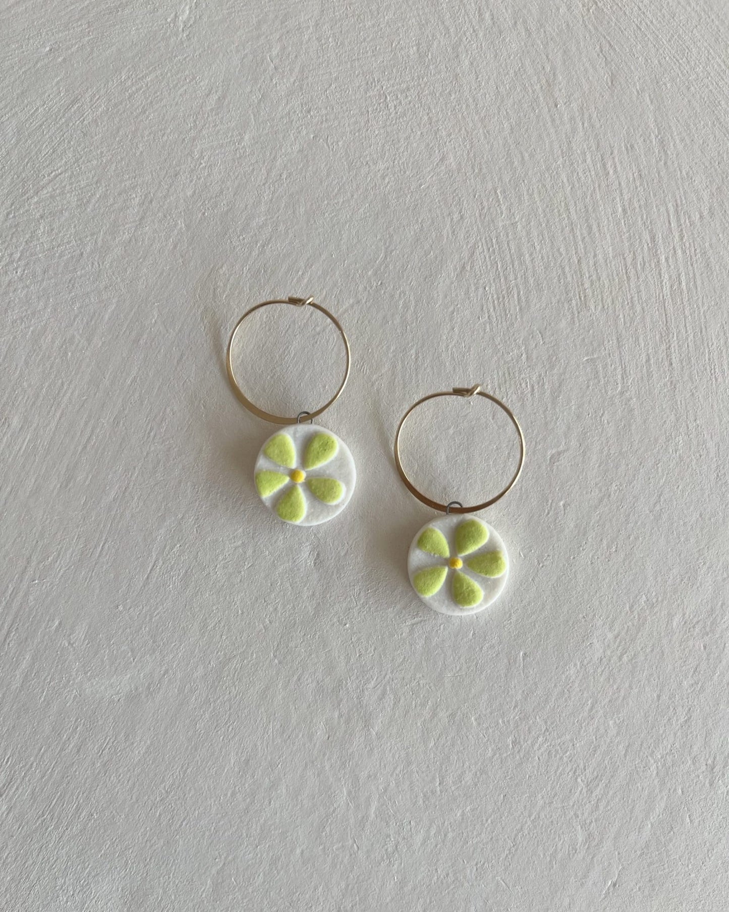 Hoops+Flowers | Chartreuse