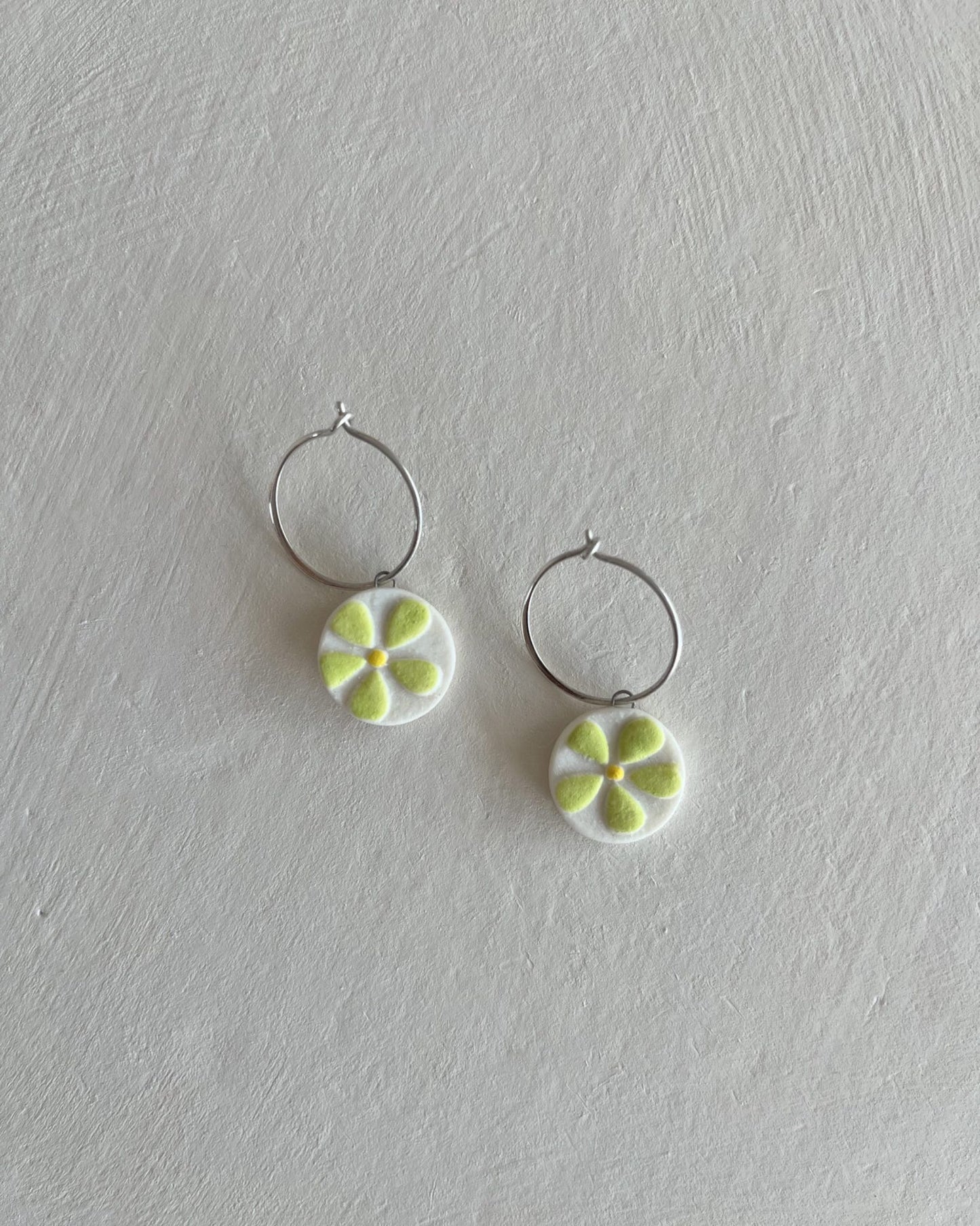 Hoops+Flowers | Chartreuse