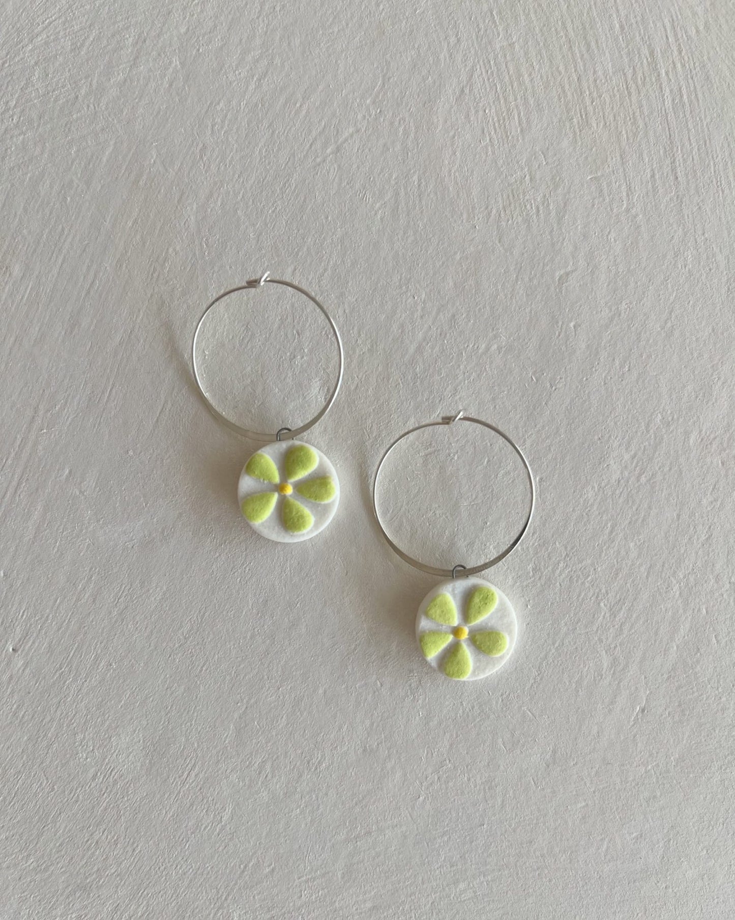 Hoops+Flowers | Chartreuse