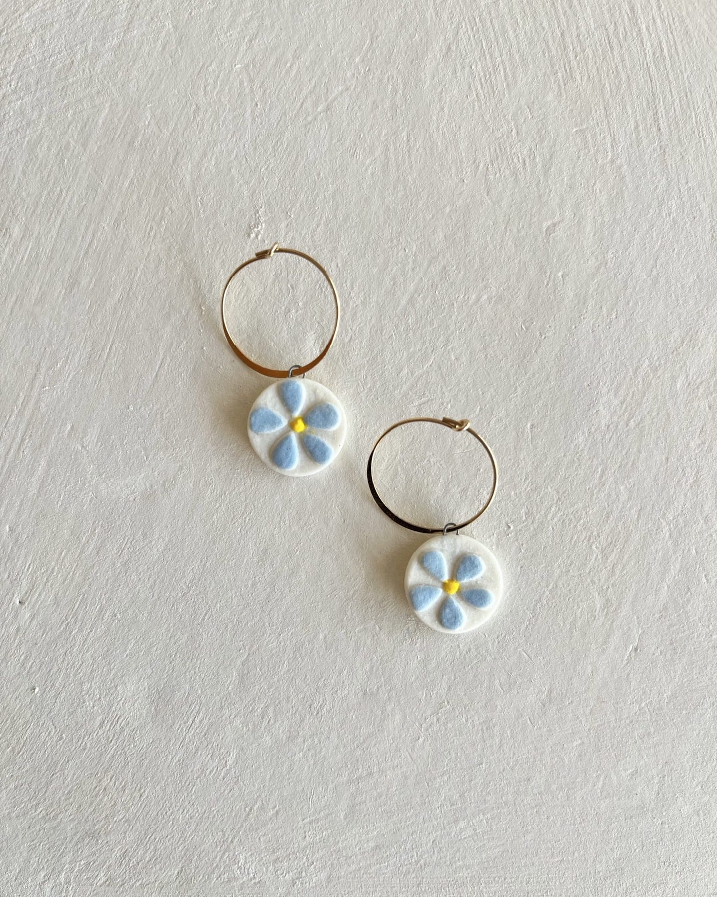 Hoops+Flowers | Bright Blue