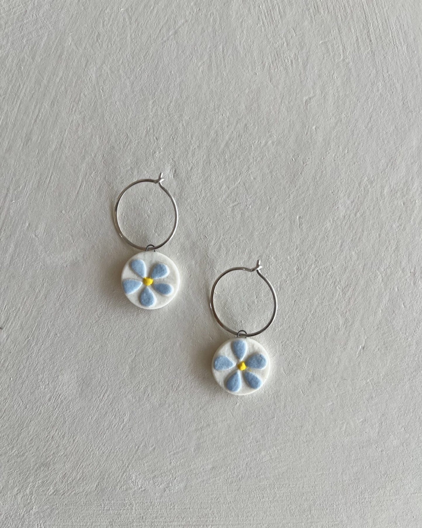 Hoops+Flowers | Bright Blue