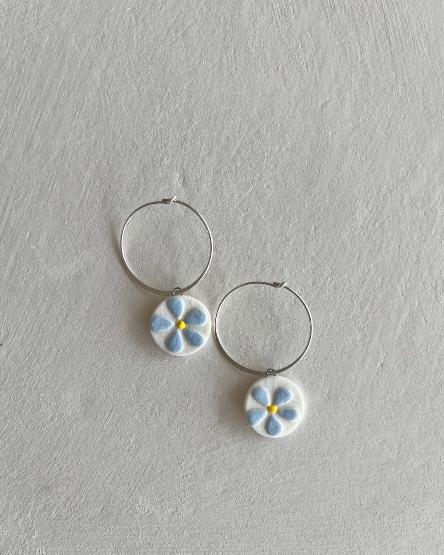 Hoops+Flowers | Bright Blue