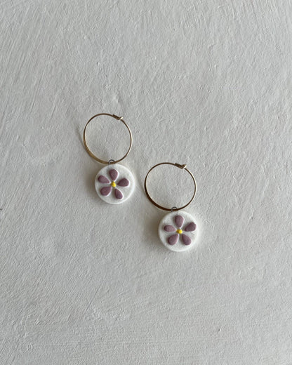 Hoops+Flowers | Lavender