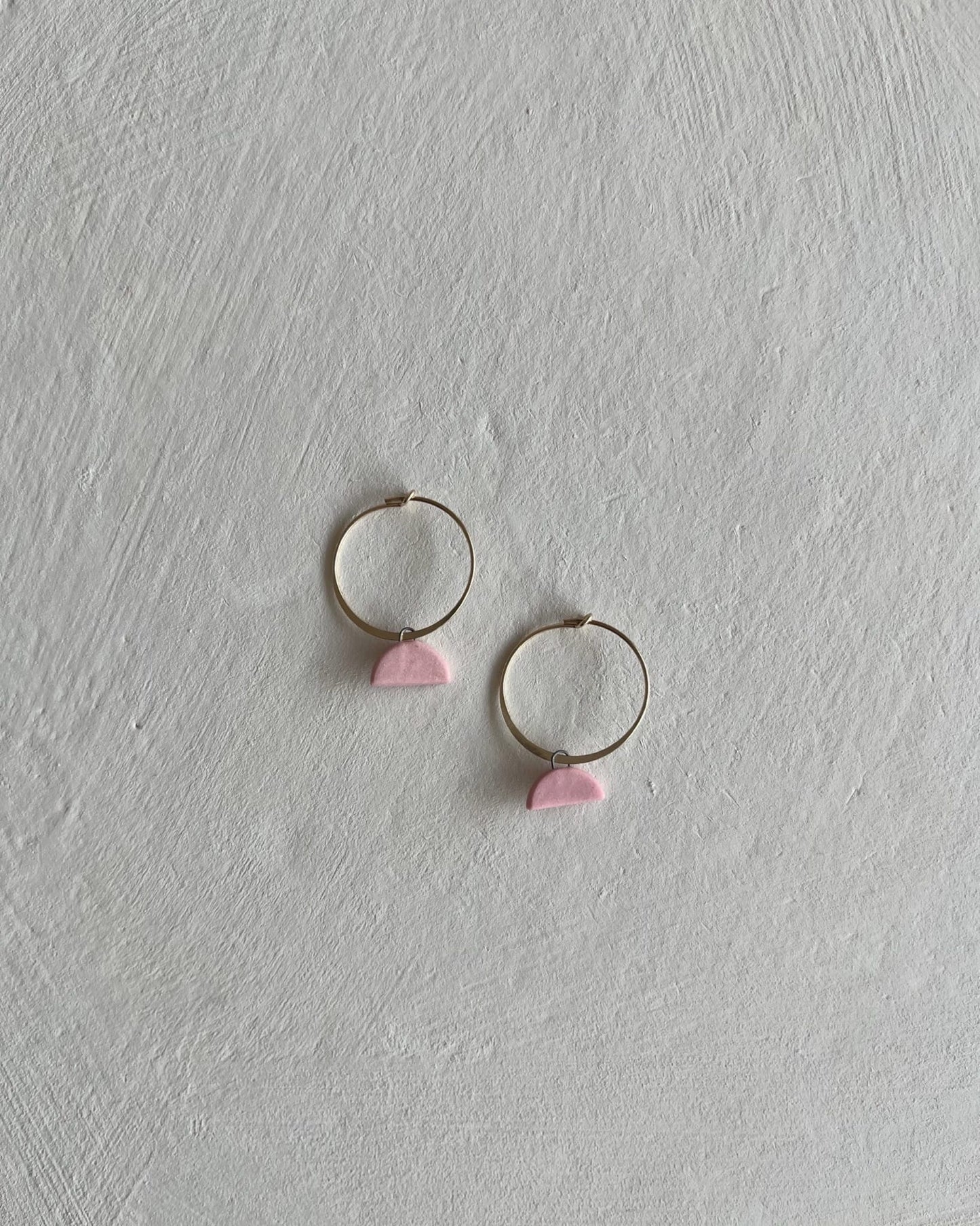 Hoops+Half-Moons | Blush