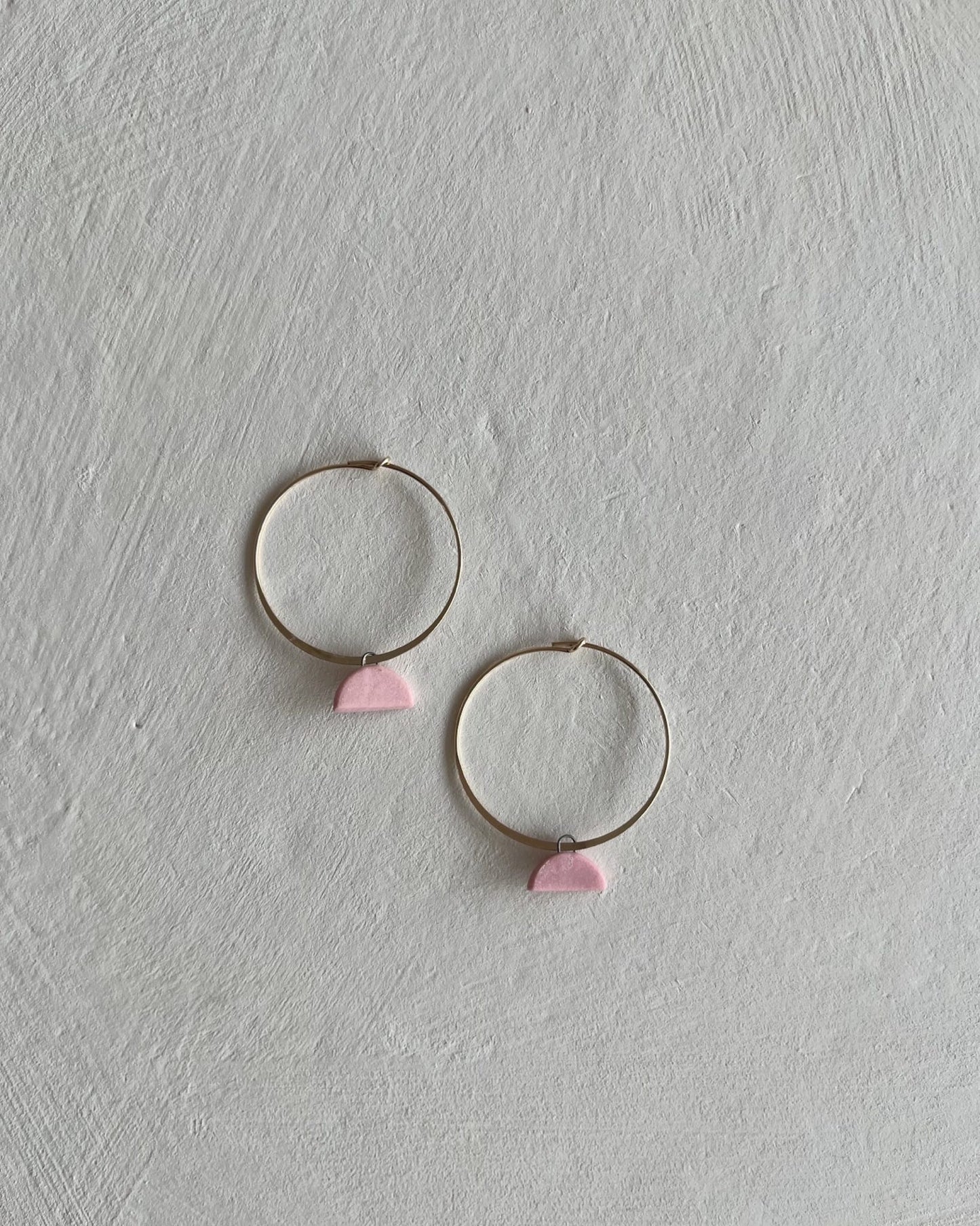 Hoops+Half-Moons | Blush