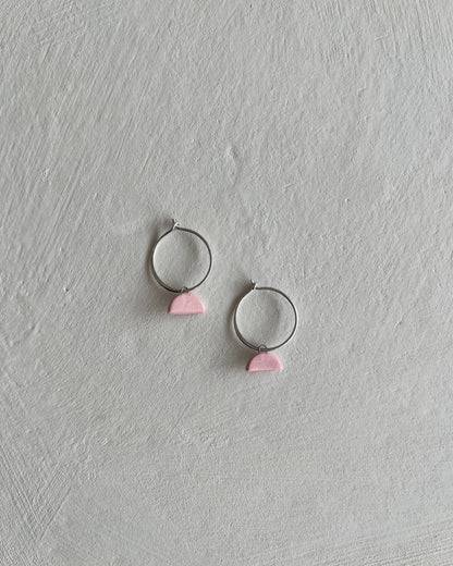 Hoops+Half-Moons | Blush